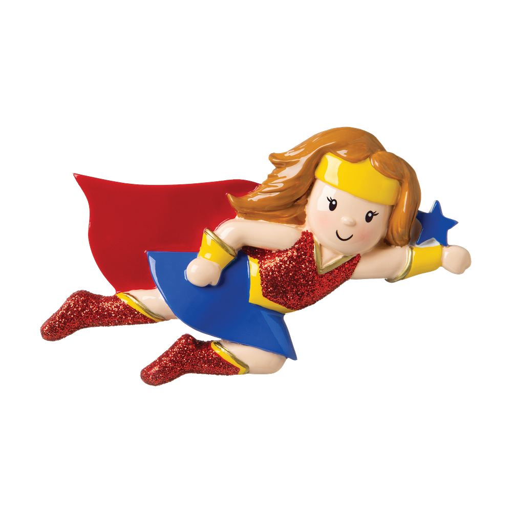 Super Hero Girl Personalized Ornament