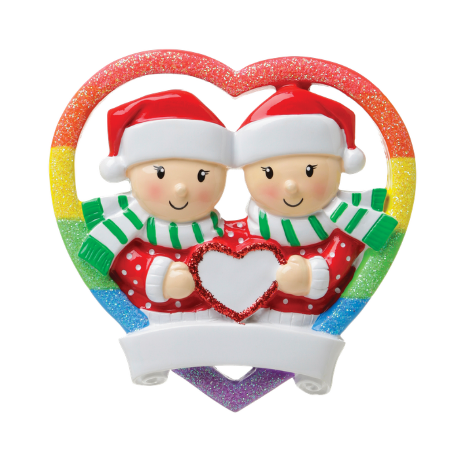 Rainbow Heart Same Sex Couple