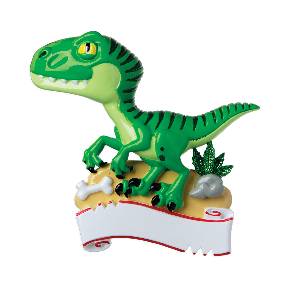 Green Dinosaur Personalized Ornament