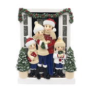 Farm House Family of 4 Personalized Ornament