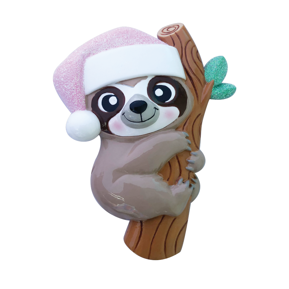 Baby Sloth Girl Personalized Christmas