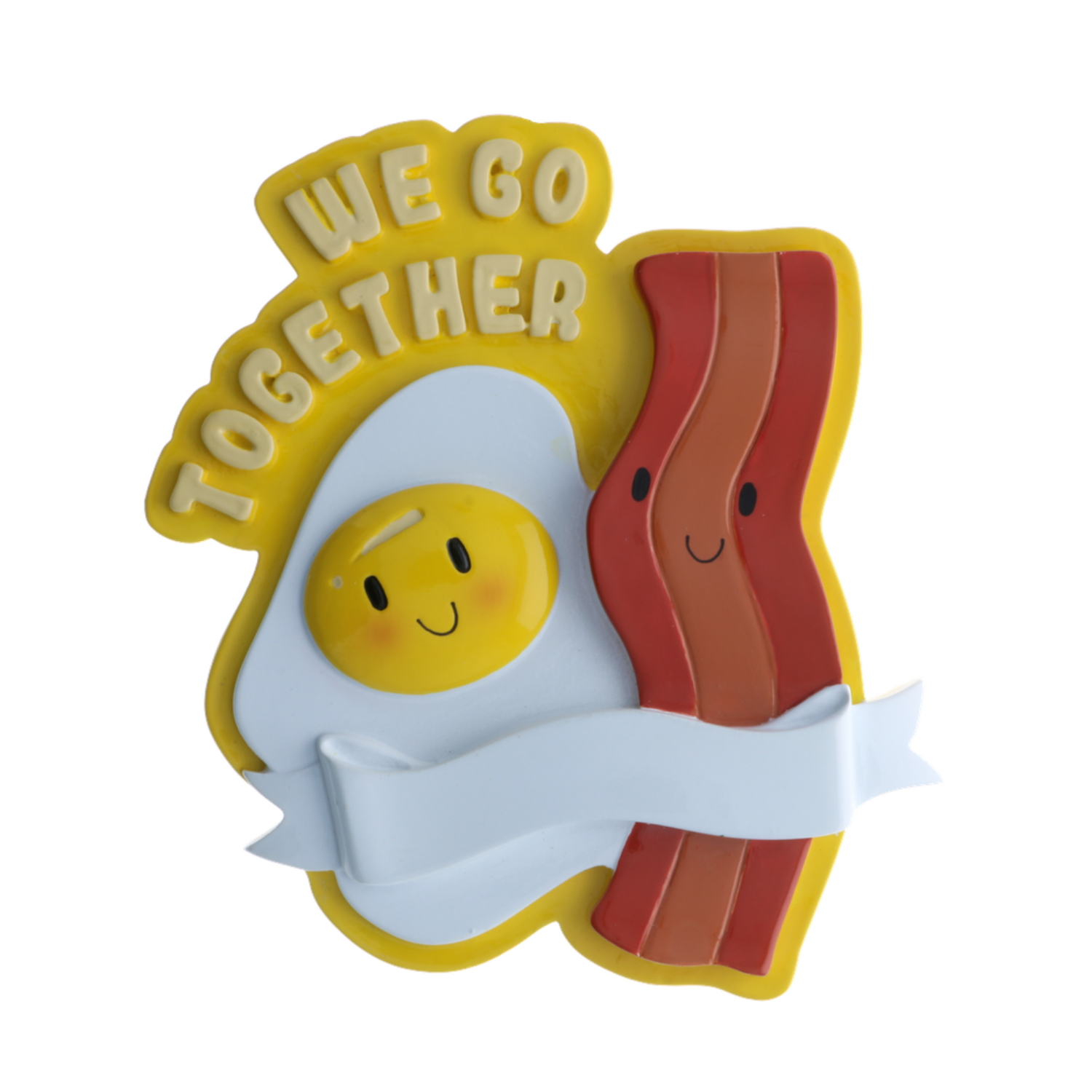 We Go Together Like Bacon & Eggs Personalized Ornament