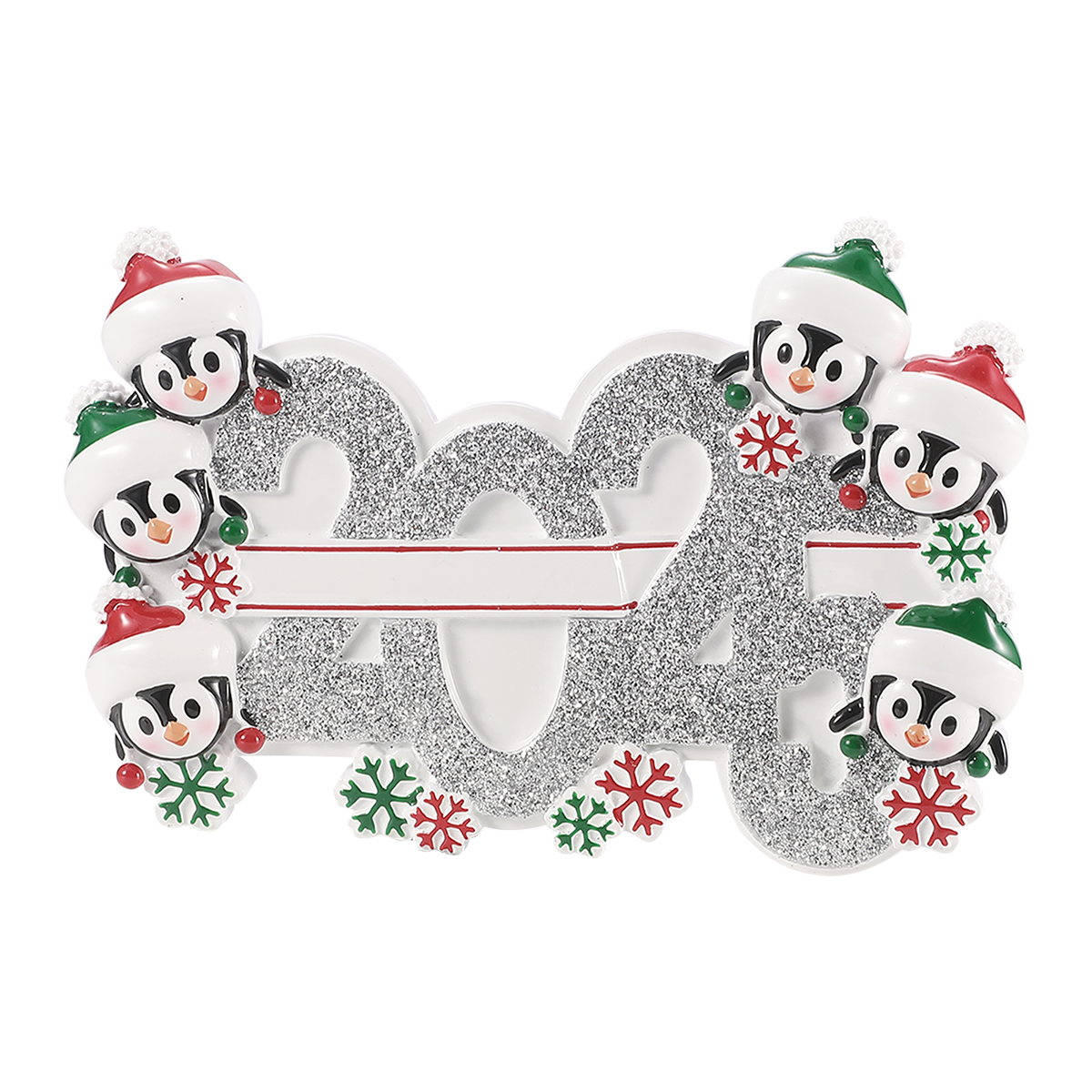 2025 Family of 6 Personalized Ornament