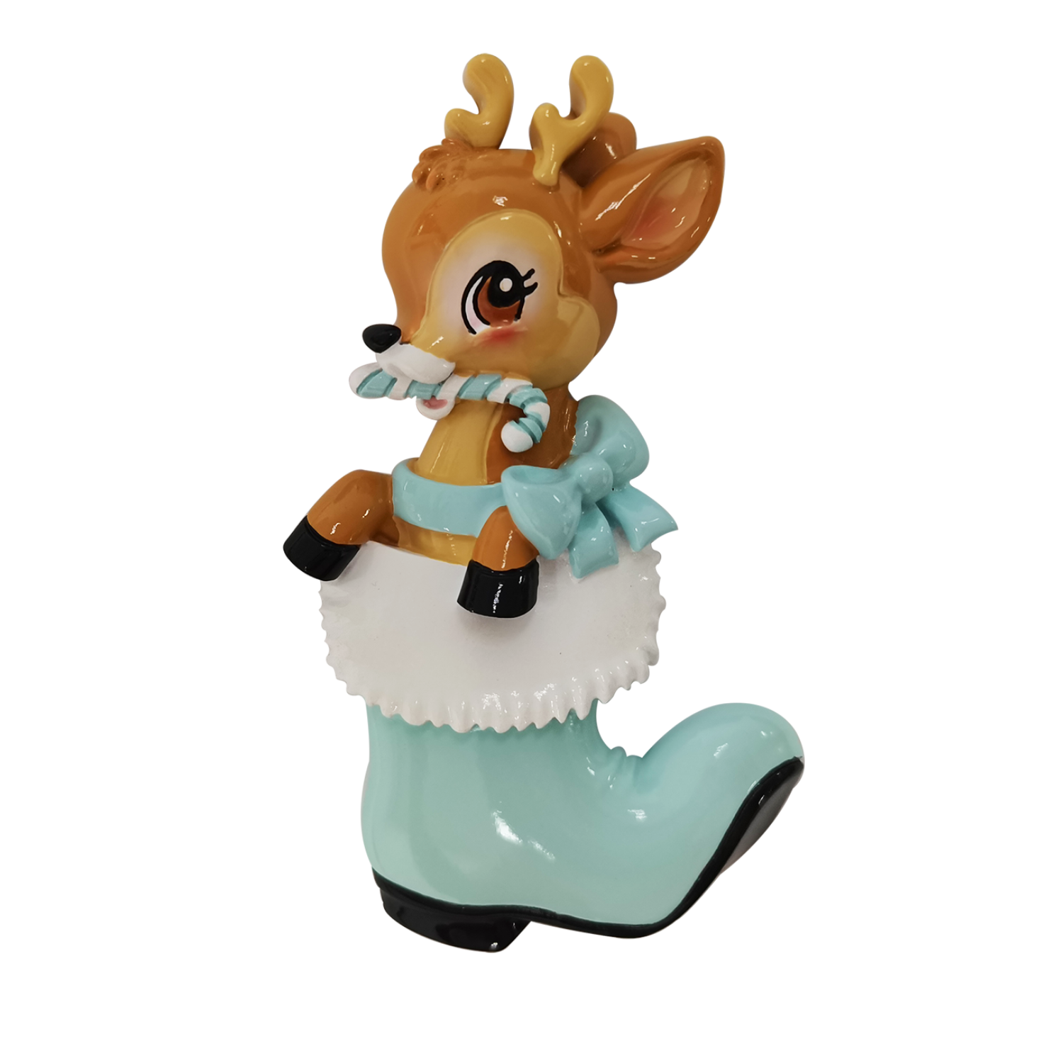 Nostalgic Baby Deer in Boot Boy Personalize Ornament
