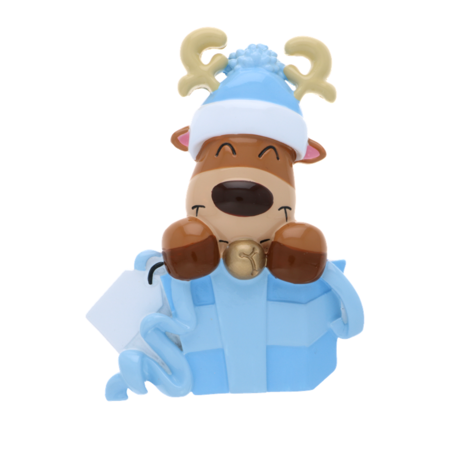 Baby Reindeer in Gift Box Boy Personalized