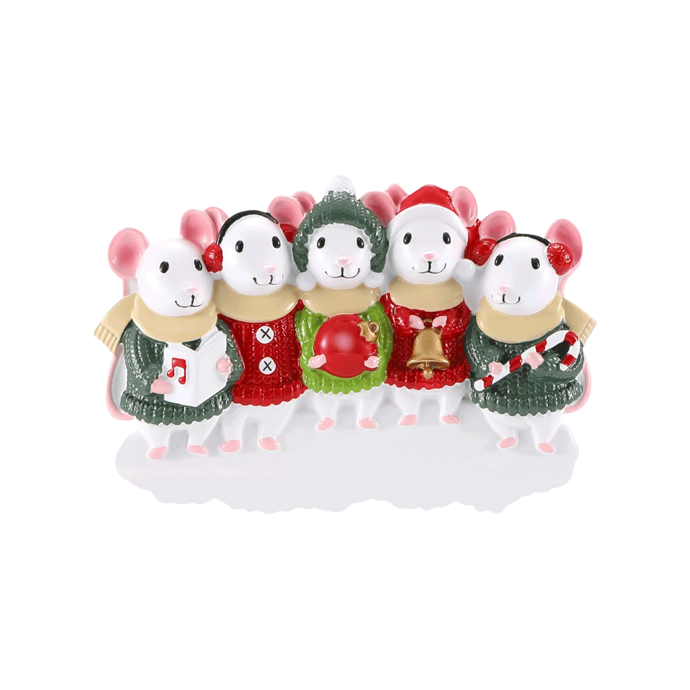 Arctic Fox (Family of 3) Personalized Ornament