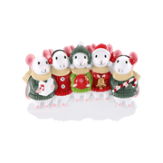 Arctic Fox (Family of 3) Personalized Ornament