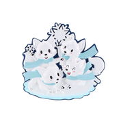 Arctic Fox (Family of 4) Personalized Ornament
