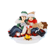 Christmas Picnic Couple Personalized Ornament