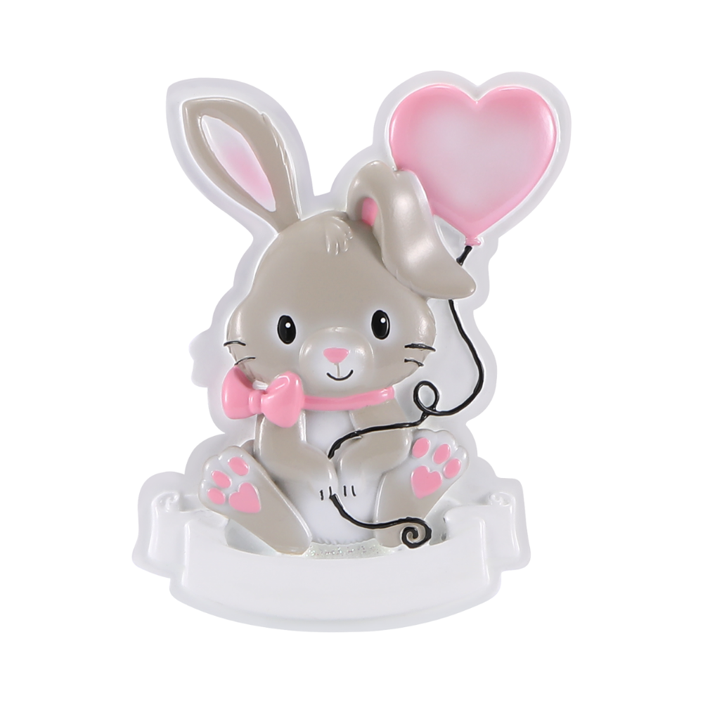 Cutesy Bunny Girl Personalized Christmas