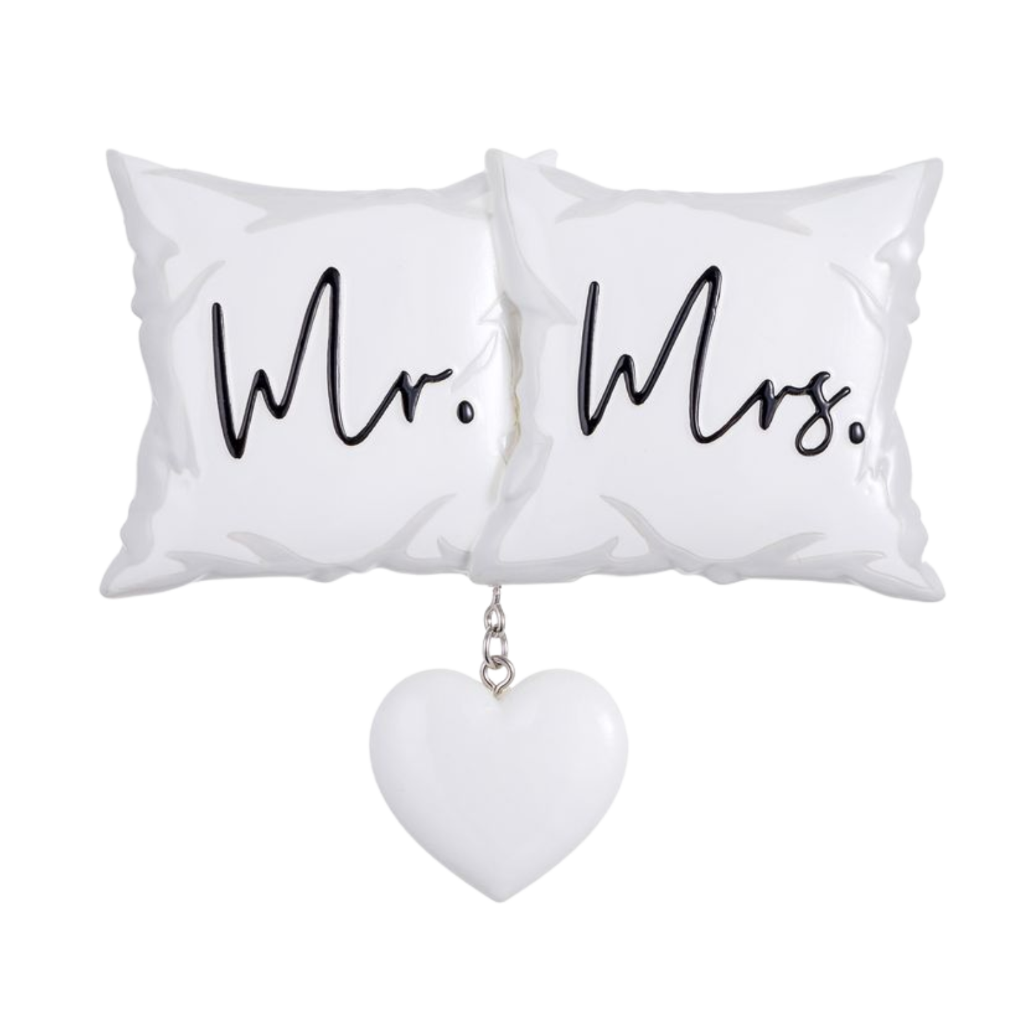 Mr. & Mrs. Pillows Personalized Christmas Ornament