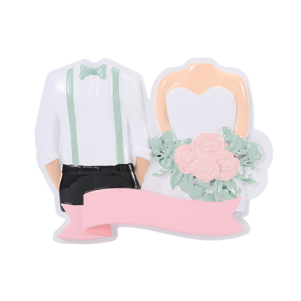 Wedding Couple Personalized Christmas Ornament