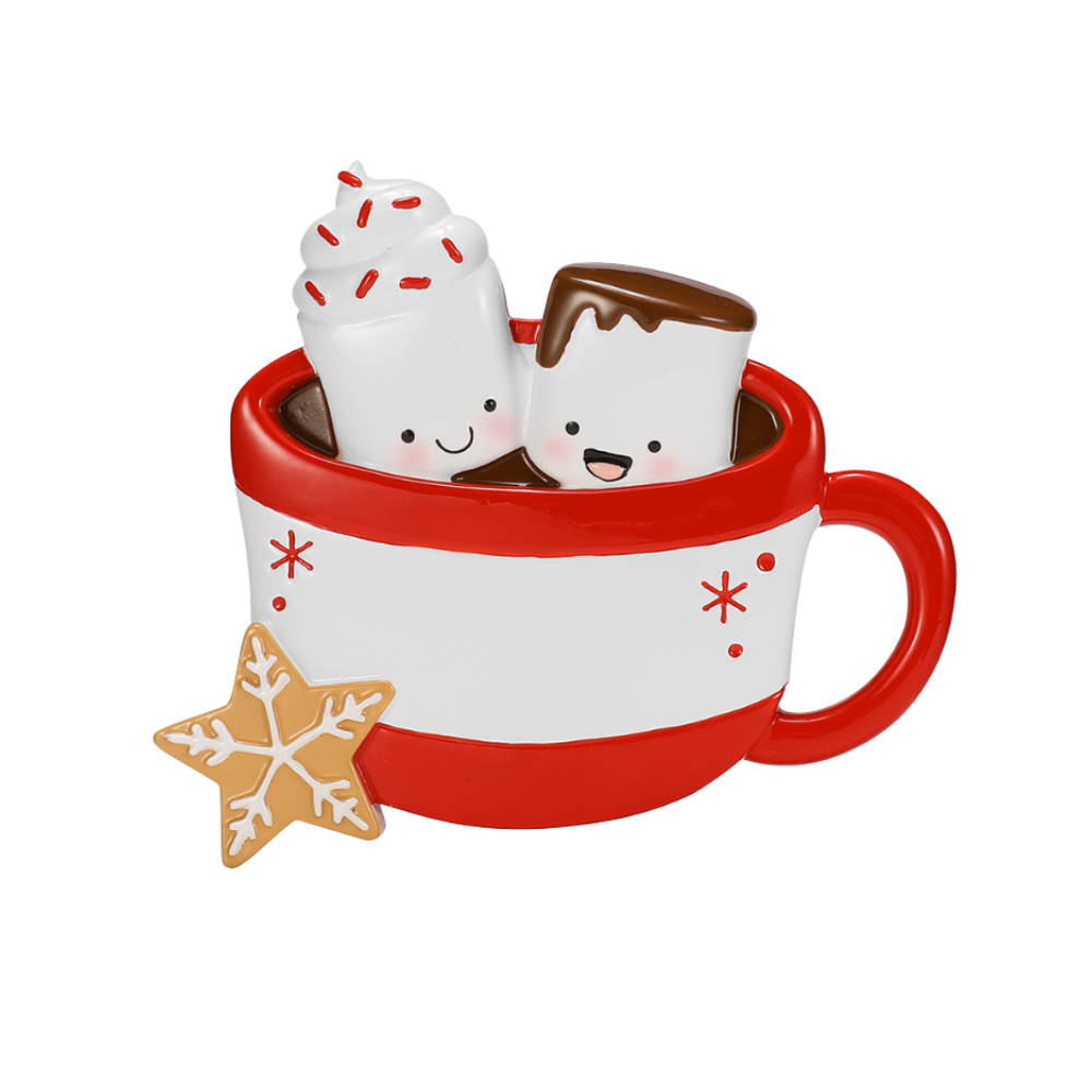 New Hot Cocoa Couple Personalized Ornament