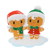 Gingerbread couple Personalized Ornament