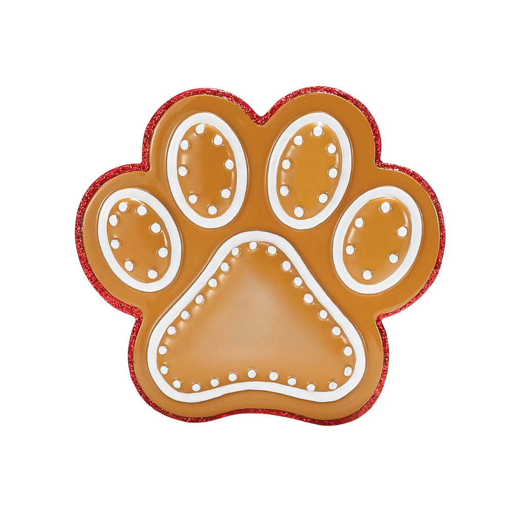 GINGERBREAD PAW PRINT