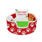 Dog Bed “Santa Paws is Coming To Town”