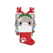 Cat with Reindeer Antlers