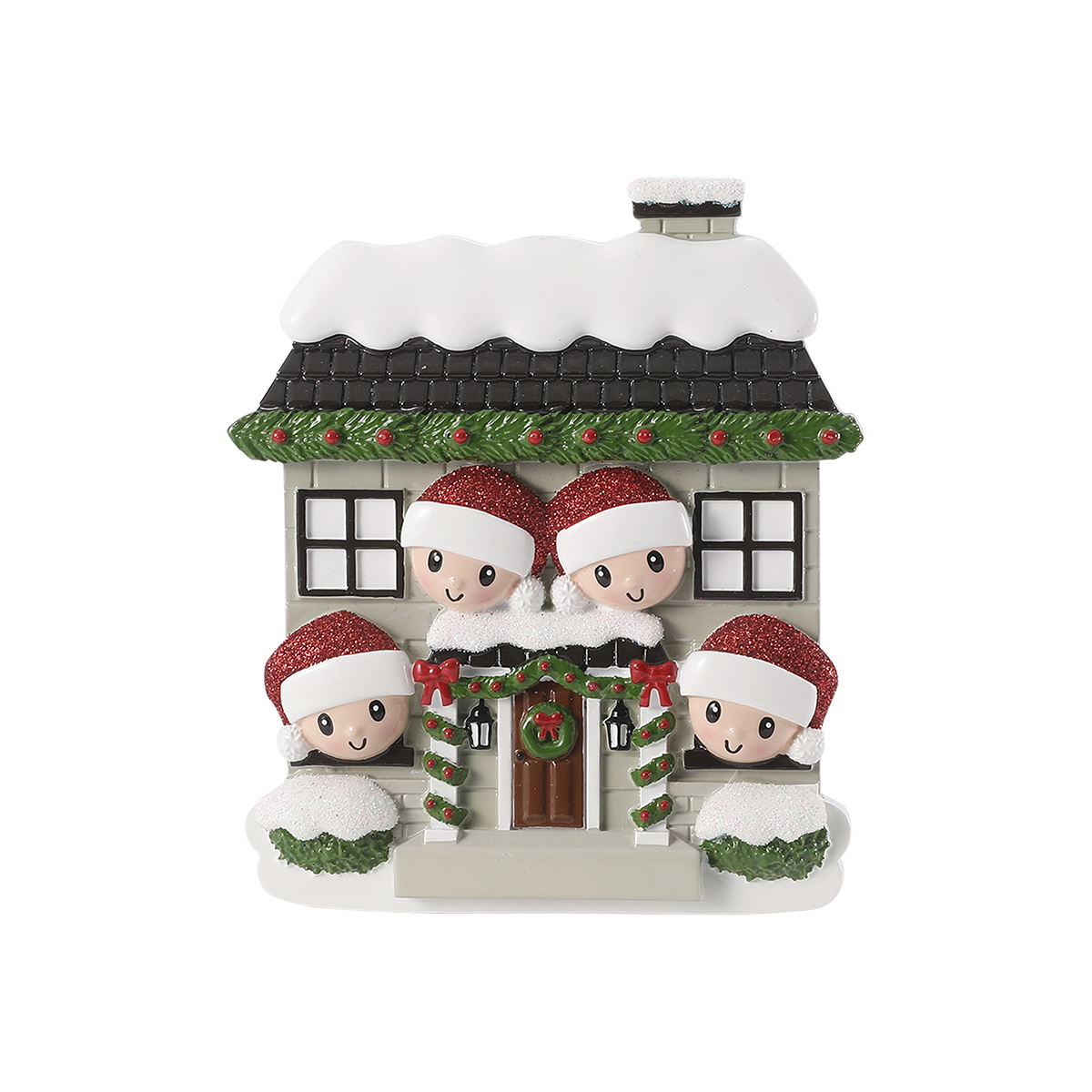 New House Family of 4 Personalized Ornament