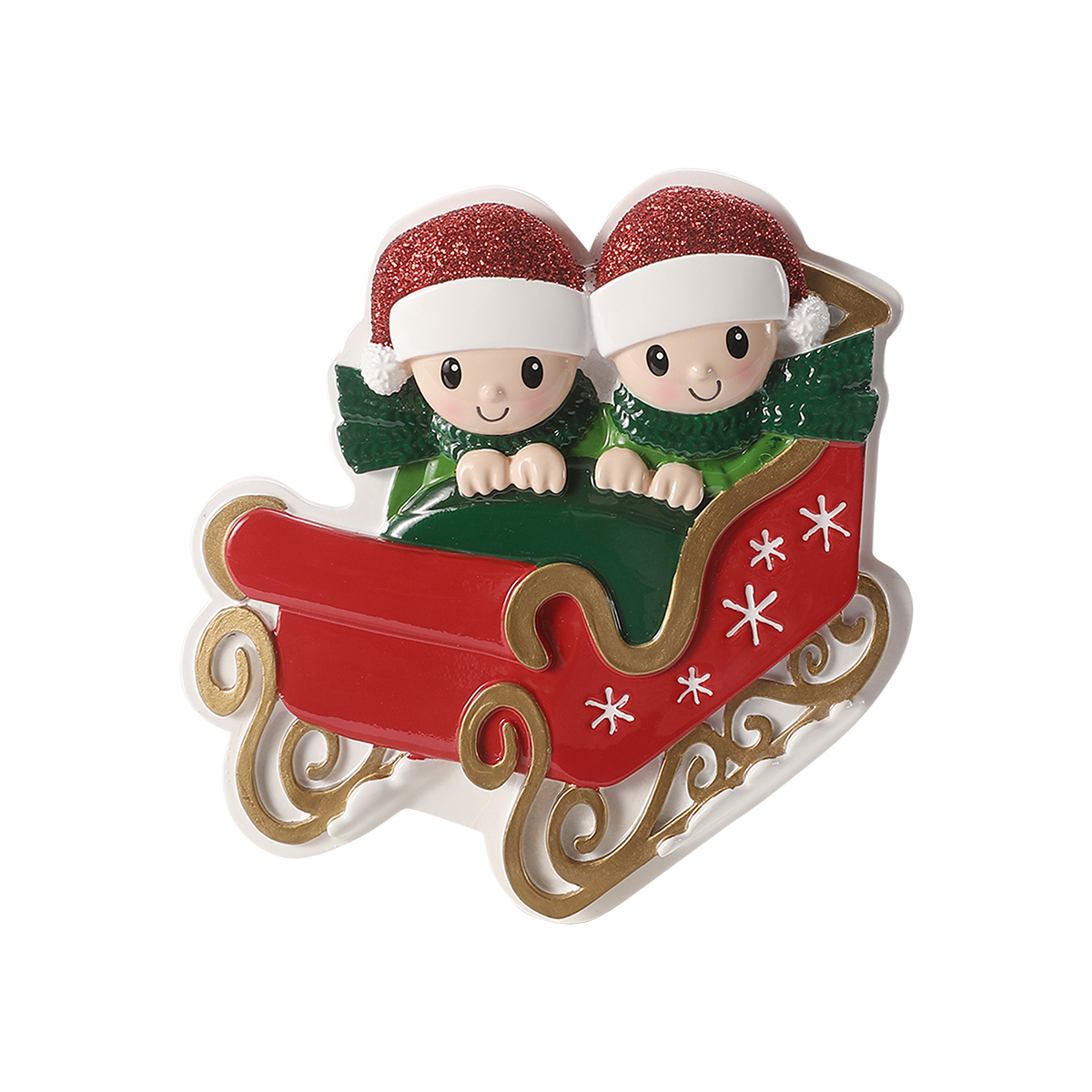 People in Wreath -2 Personalized Ornament