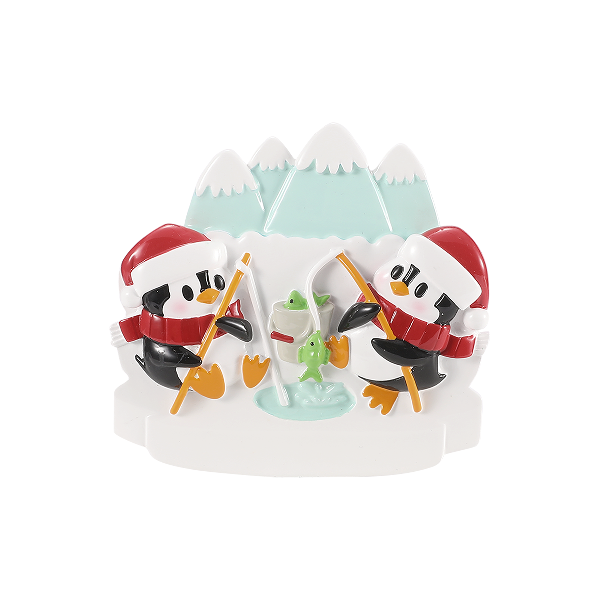 Artctic Ice Fishing/or ice skating -2 Ornament