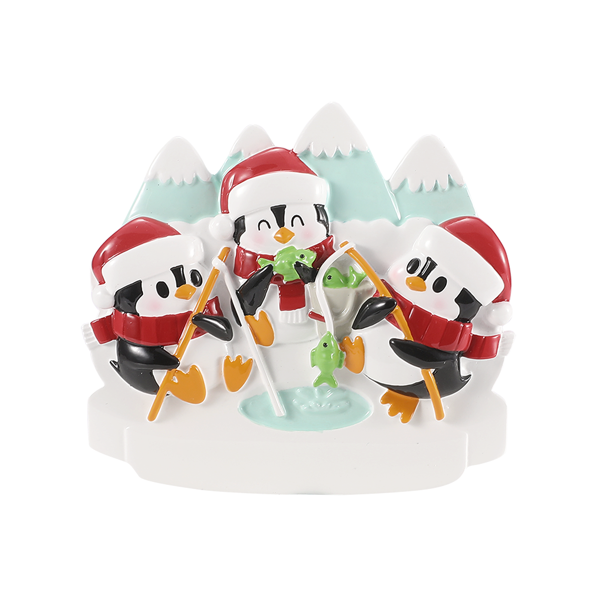 Artctic Ice Fishing/or ice skating -3 Personalized Ornament