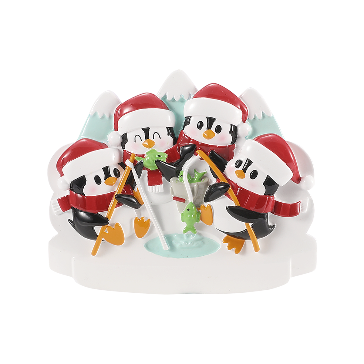 Artctic Ice Fishing/or ice skating -4 Personalized Ornament
