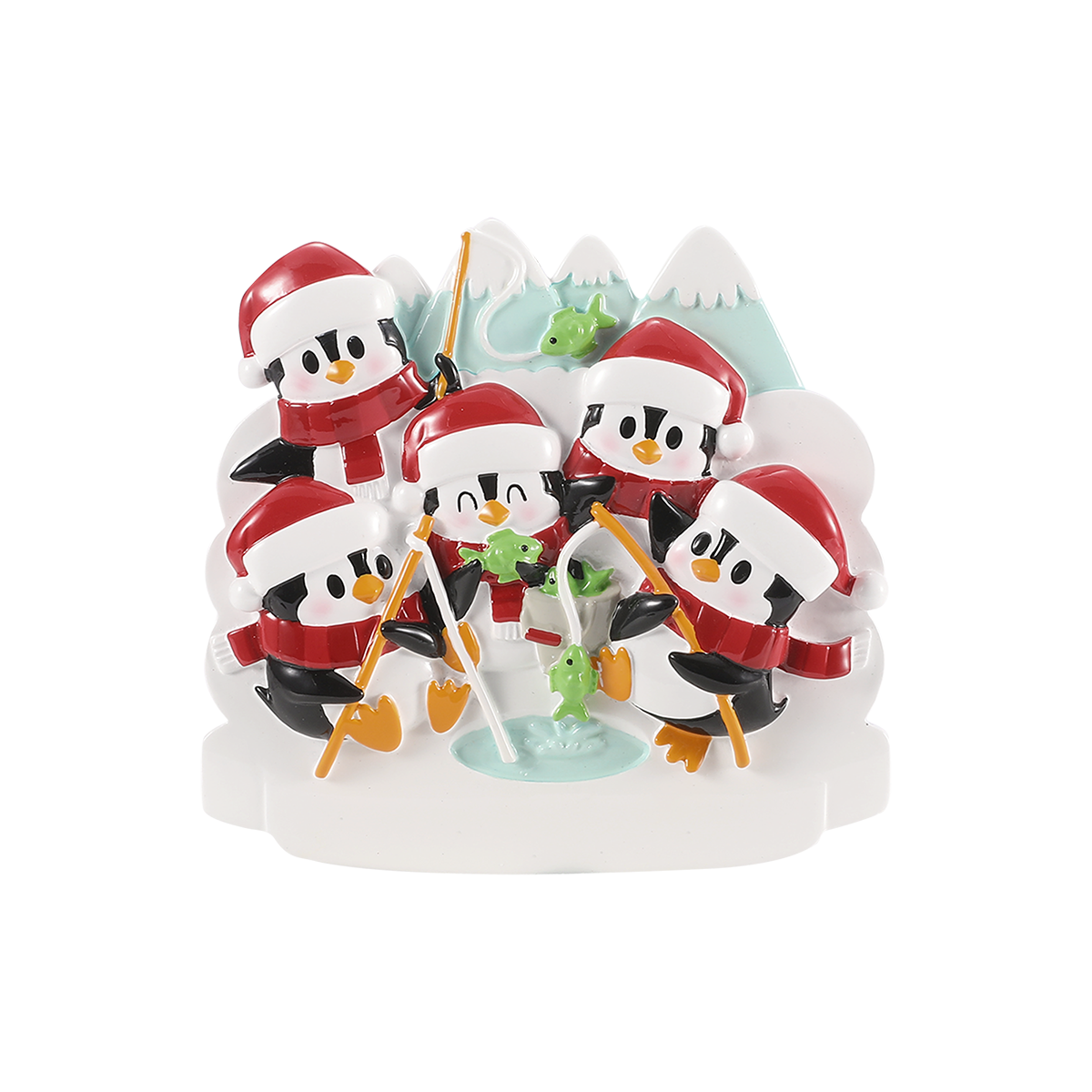 Artctic Ice Fishing/or ice skating -5 Personalized Ornament