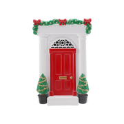 Elegant Door with Garland Overhang