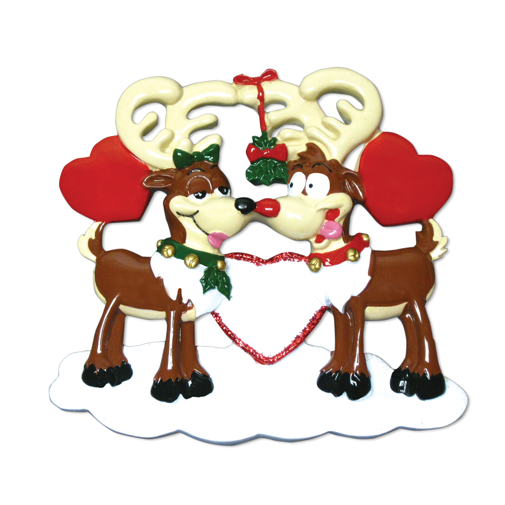 Reindeer Love Personalized Christmas Ornament