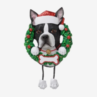 Boston Terrier (Pure Breed) Personalized Ornament