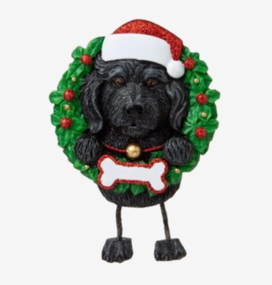 Labradoodle Black (Pure Breed) Ornament