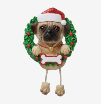 Pug (Pure Breed) Personalized Ornament