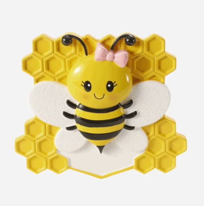 Bee with Bowtie Girl Personalized Ornament