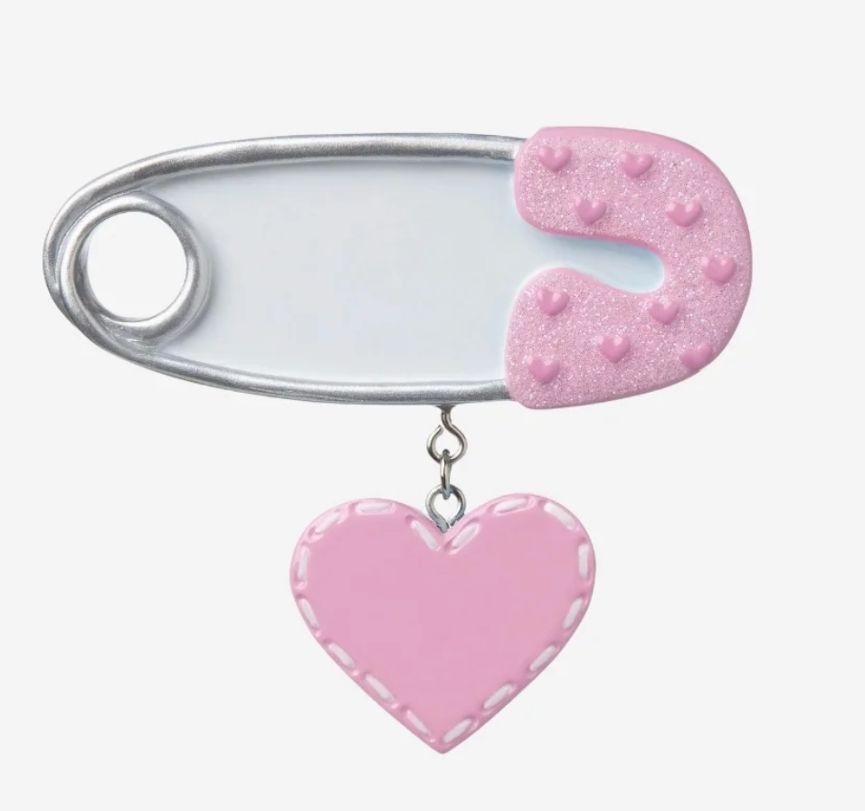 Safety Pin Girl Personalized Christmas