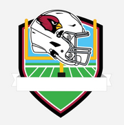 Arizona Cardinals Personalized Shield Ornament
