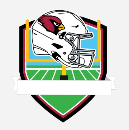 Arizona Cardinals Personalized Shield Ornament