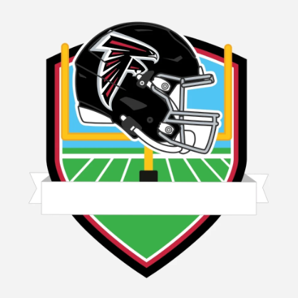 Atlanta Falcons Personalized Shield Ornament