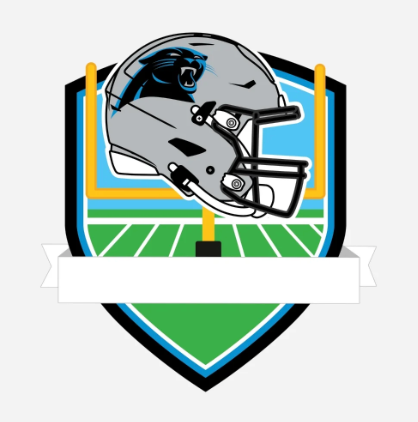 Carolina Panthers Personalized Shield Ornament