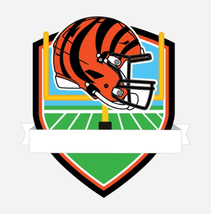 Cincinnati Bengals Personalized Shield Ornament