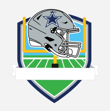 Dallas Cowboys Personalized Shield Ornament