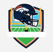 Denver Broncos Personalized Shield Ornament