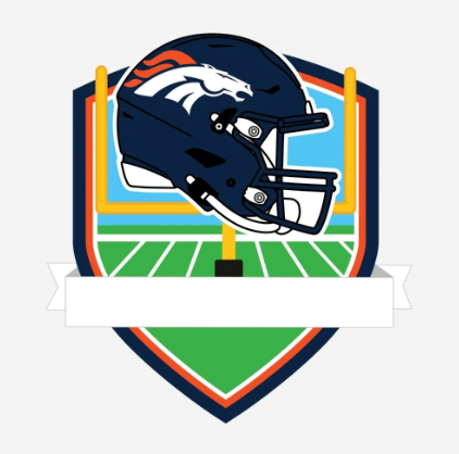 Denver Broncos Personalized Shield Ornament