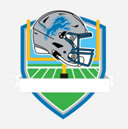 Detroit Lions Personalized Shield Ornament