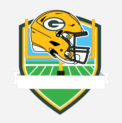 Green Bay Packers Personalized Shield Ornament
