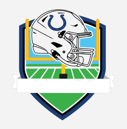 Indianapolis Colts Personalized Shield Ornament