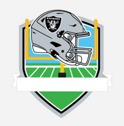 Las Vegas Raiders Personalized Shield Ornament