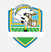 Los Angeles Chargers Personalized Shield Ornament