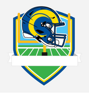 Los Angeles Rams Personalized Shield Ornament
