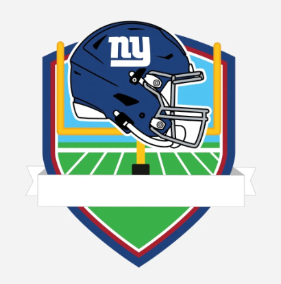 New York Giants Personalized Shield Ornament