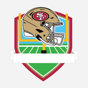 San Francisco 49ers Personalized Shield Ornament